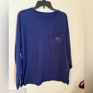 Guy Harvey Navy Long Sleeve Shirt *GOOD USED CONDITION*